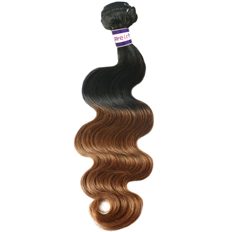 black hair brown ombre color 1B/30